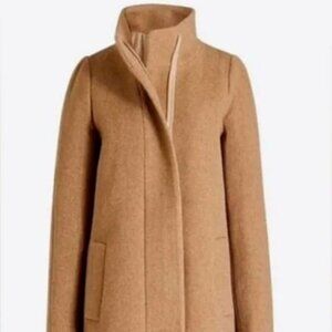 J. Crew Mercantile Camel Wool Blend Coat Size 8